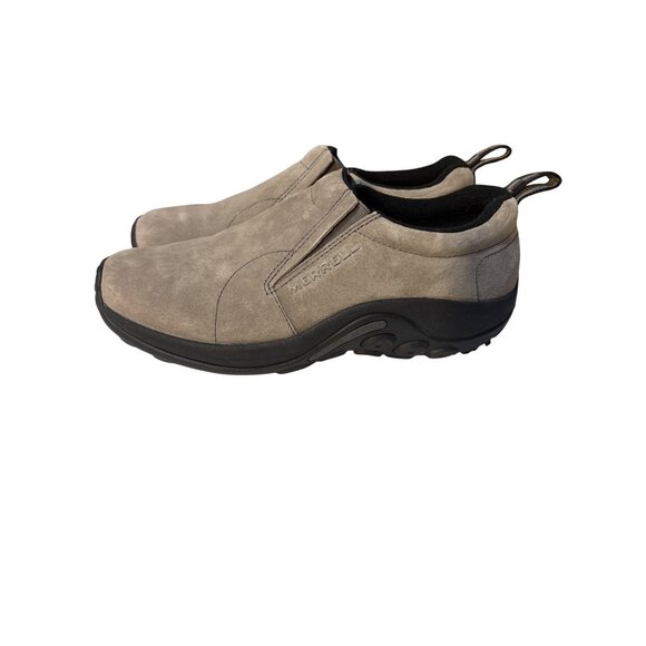 Merrell Mens Jungle Moc Slip-On Shoes Suede Light Taupe Size 9 Durable Sole - Picture 1 of 8